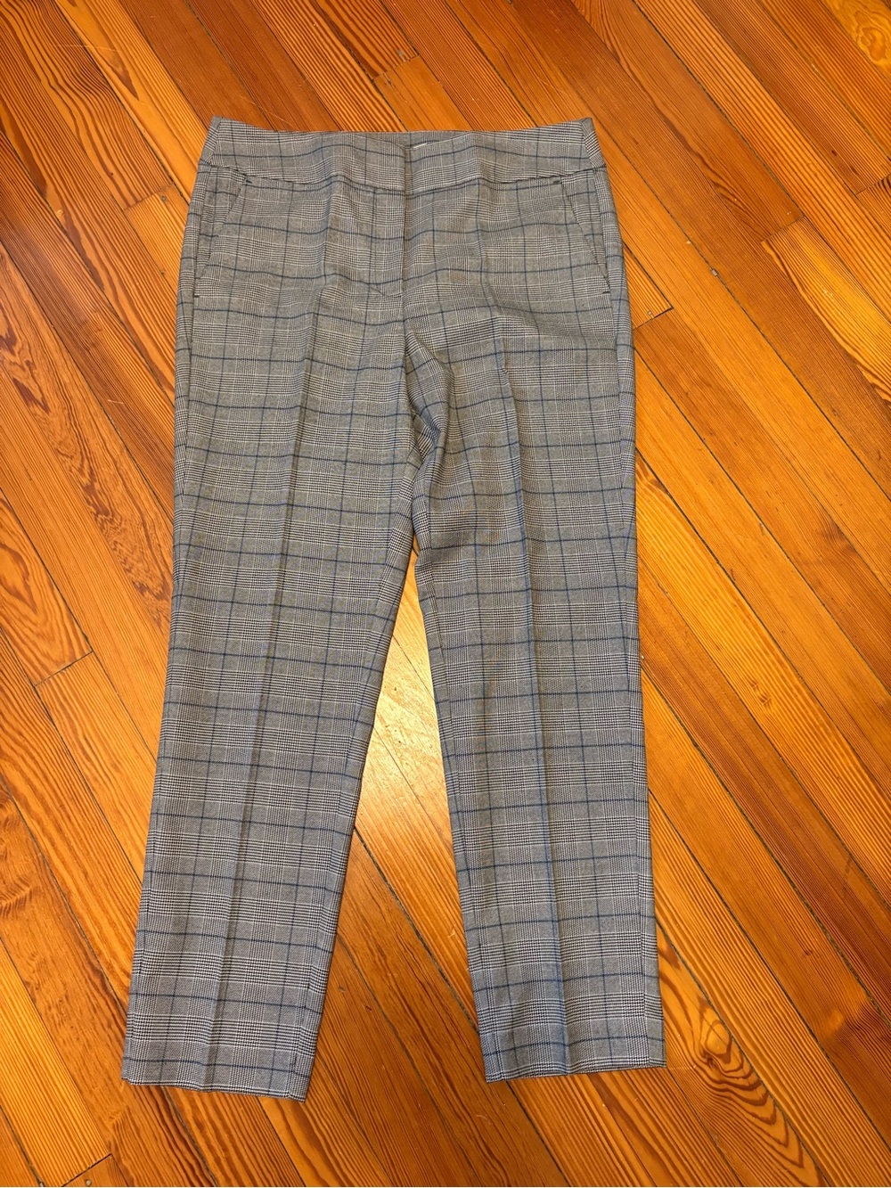 Ann Taylor LOFT Houndstooth with blue skinny ankle pants - BRAND NEW WITH TAGS